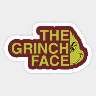 The Grinchy Face Sticker